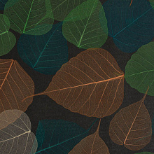 Натуральные обои с покрытием из листьев Cosca Platinum Прима Верде 0,91X10